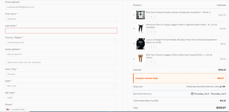 Automated 1-Click Checkout Restoration with Dynamic Coupon Auto-Apply