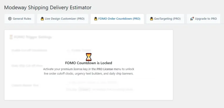 FOMO Order Countdown